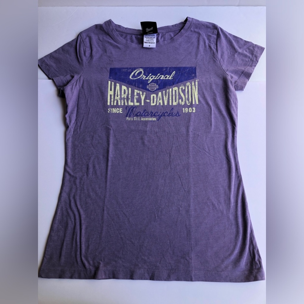 Harley Davidson Motorcycles Women's purple short sleeve T-Shirt South Dakota
